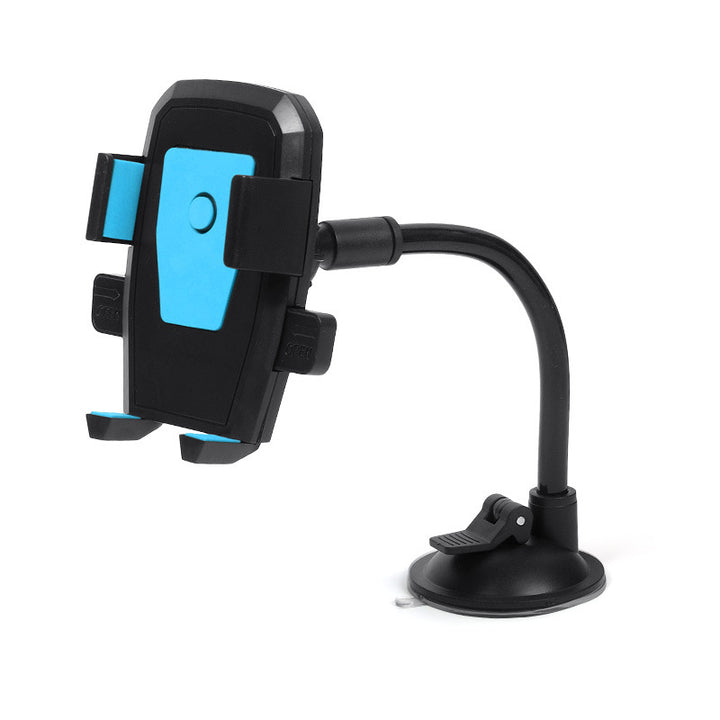 Windshield Hose Style Car Phone Holder Suction Cup Mount Center Console Phone Bracket