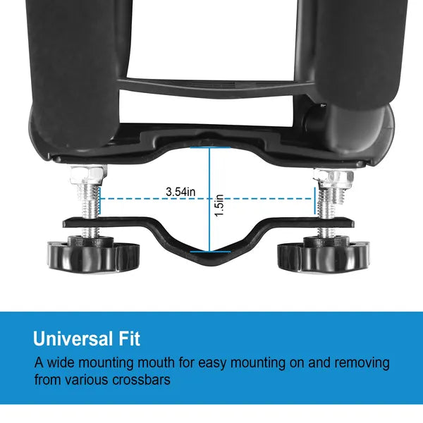 1 Pair Universal J-Bar Kayak Carrier 220LBS Load Heavy Duty Canoe Car Top Mount Carrier Roof Rack With 2Pcs Tie Down Straps
