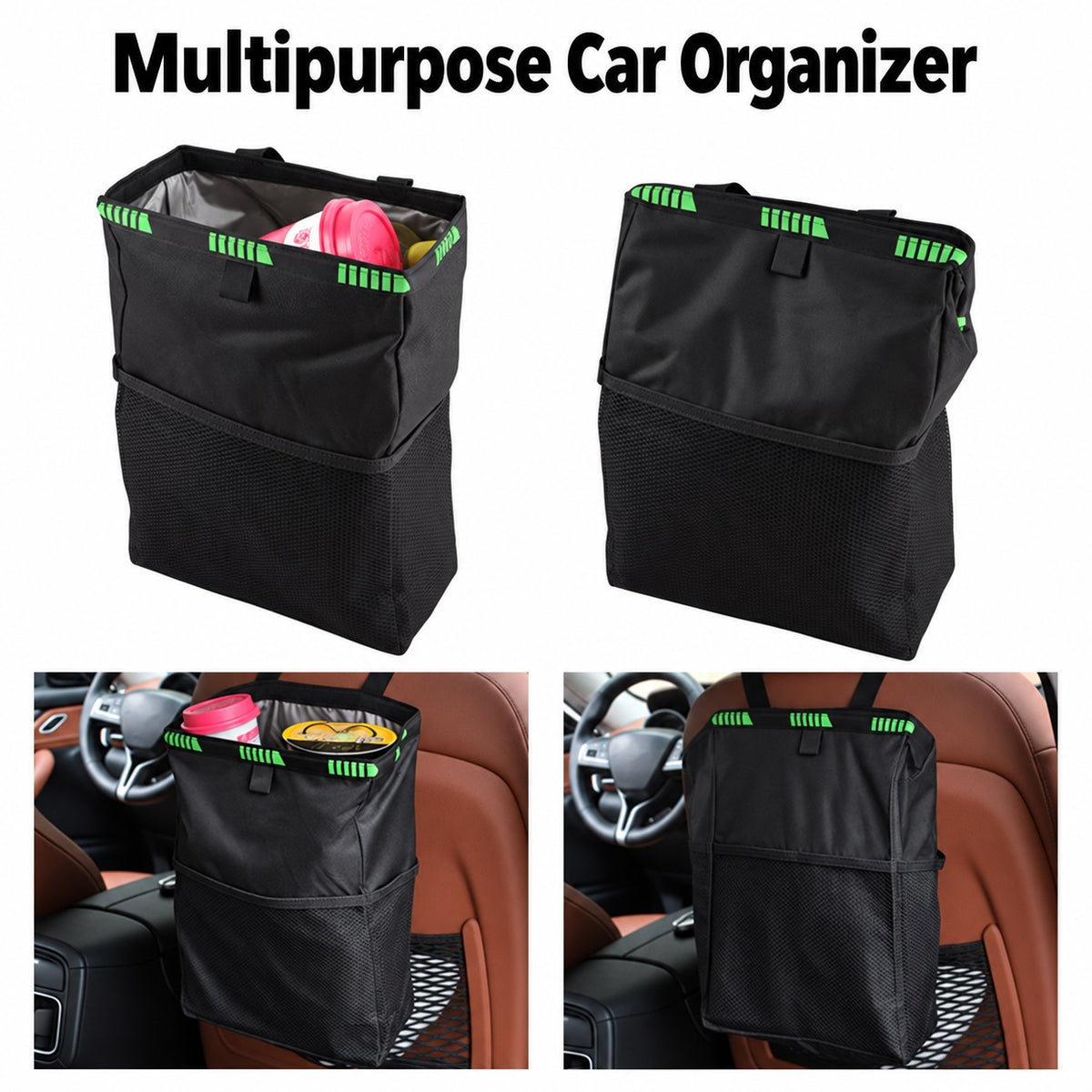 Car organizer front and back use