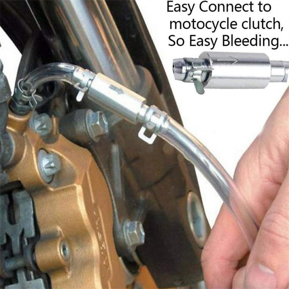 2 PCS Brake Bleeder Hose, One Way Check Valve Tube Bleeding Tool Kit