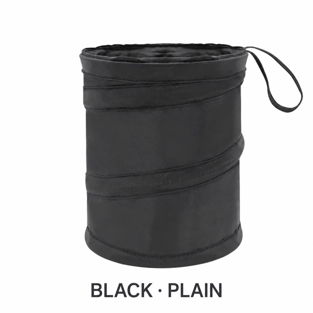 Collapsible Car Trash Can – Foldable In-Car Storage Bin for Front or Back Seats, Can Be Hung or Placed Upright