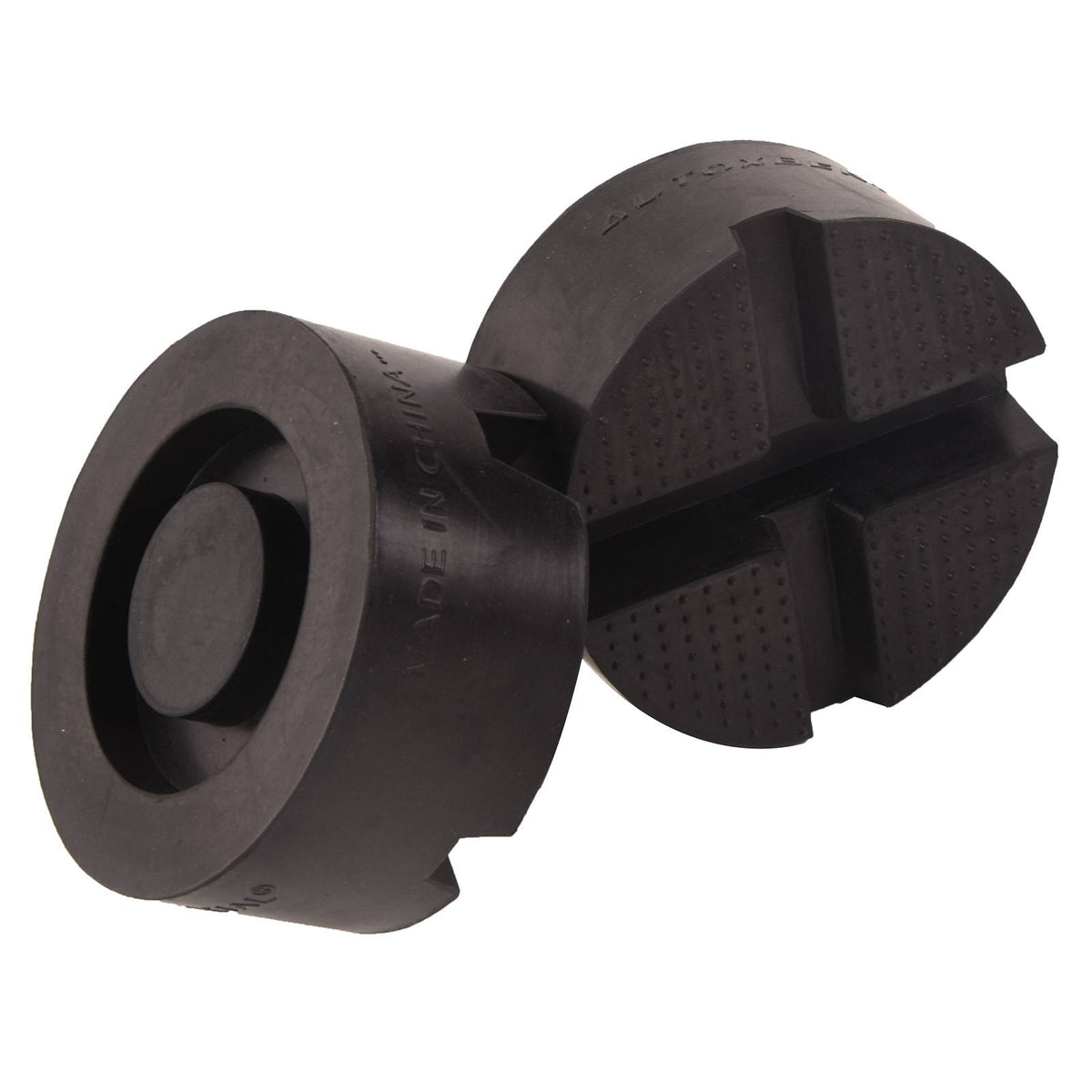 2PCS Universal Car Rubber Cross Slotted Jack Pad Adapter Guard Rail Floor