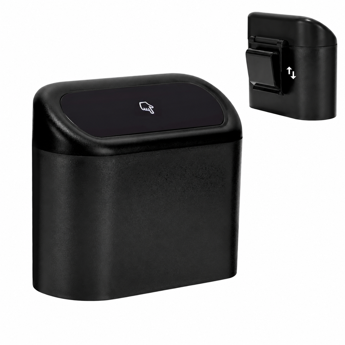 Mini Car Trash Can with Lid, Small Car Garbage Can, Cute Leakproof ABS Trash Bin, Cars Accessories for Interior, Garbage Bin for Car, Home