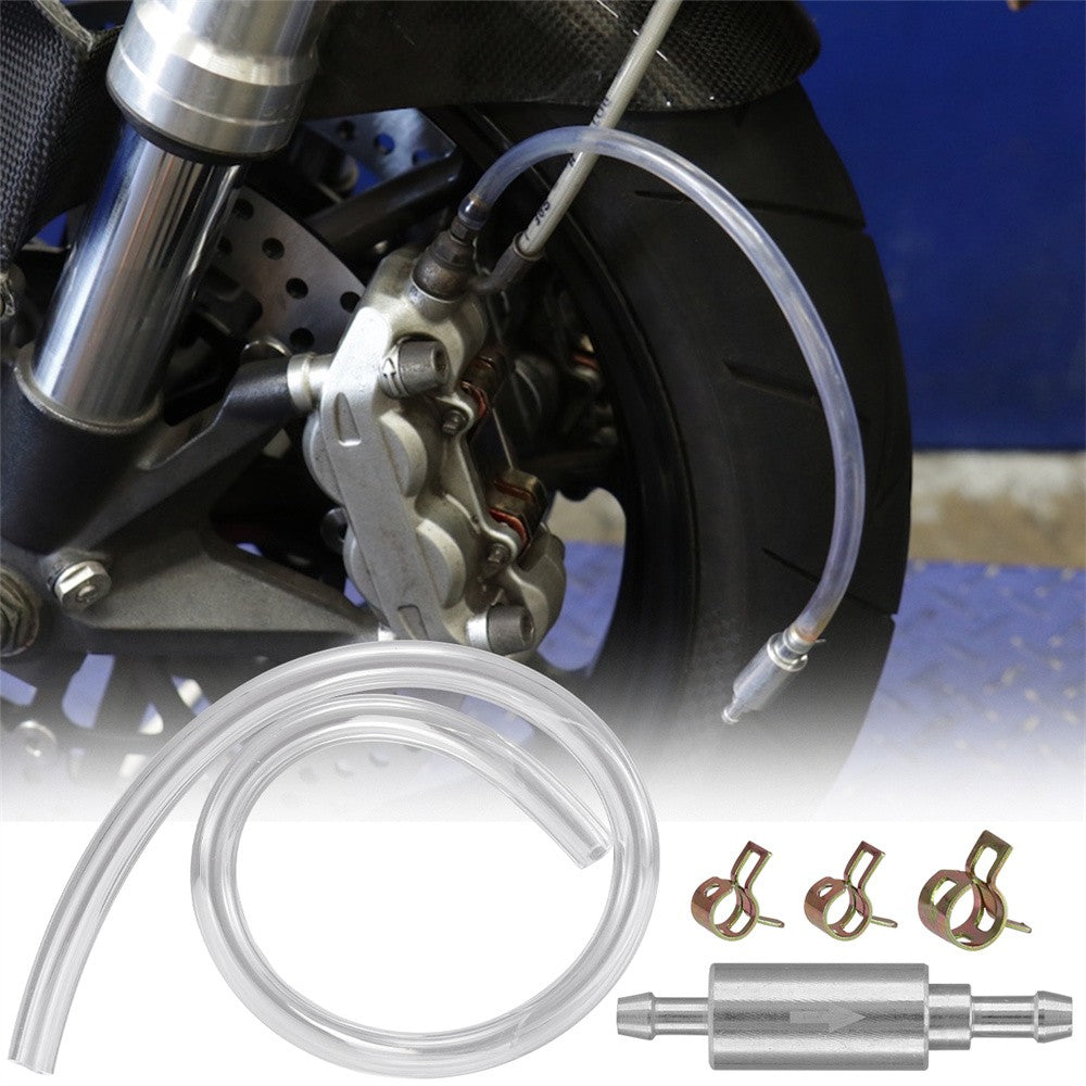 2 PCS Brake Bleeder Hose, One Way Check Valve Tube Bleeding Tool Kit