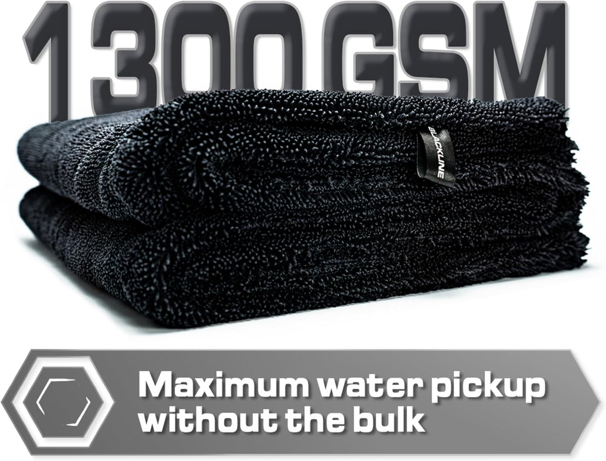 Microfiber Car Drying Towel 24"x36", 1300GSM Twisted Loop