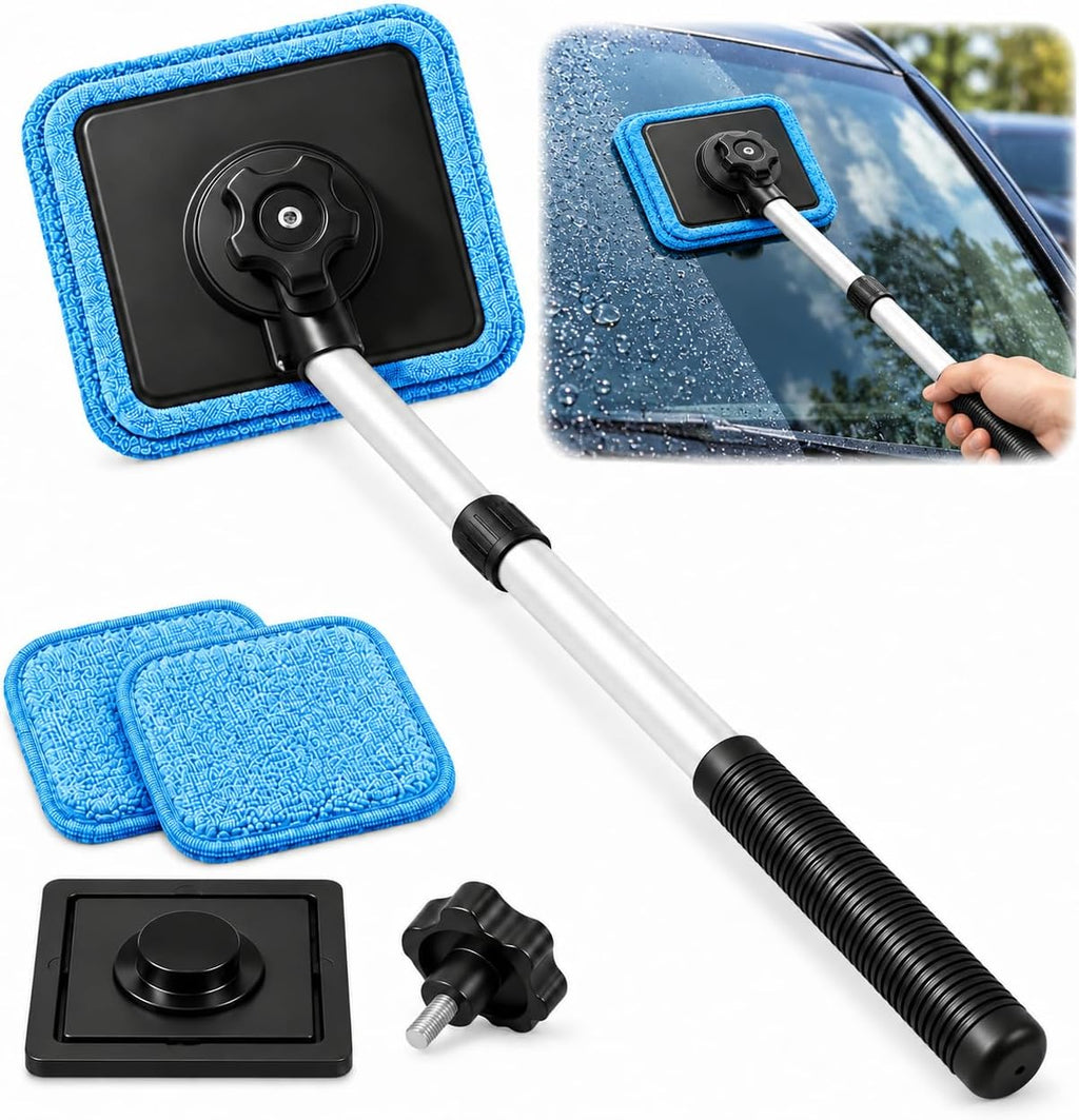 Dual Magnetic Car Windshield Cleaner, Dual Side Car Glass Cleaner, 1 Set