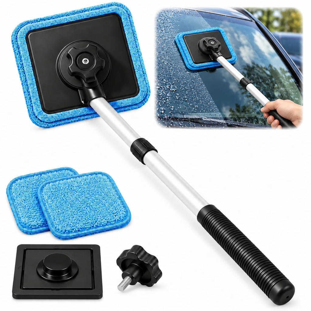 Dual Magnetic Car Windshield Cleaner, Dual Side Car Glass Cleaner, 1 Set