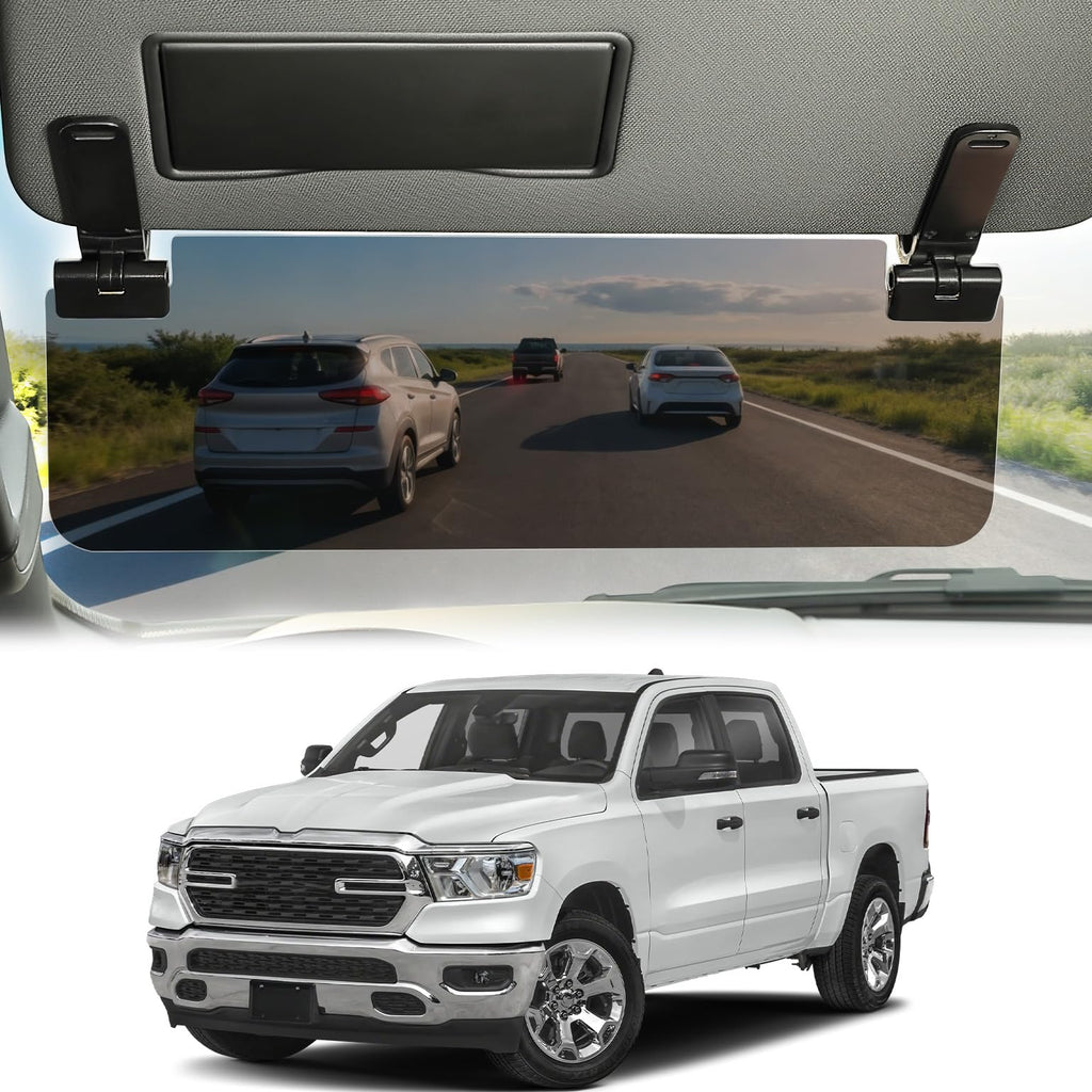 Sun Visor Extender for Cars, Polarized Sun Visor Extender Universal Sun Blocker UV400, Adjustable Visor Extension for Car Visor,Double-Clip,Anti Glare Stray Light