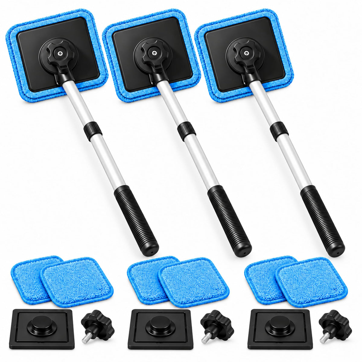 Dual Magnetic Car Windshield Cleaner, Dual Side Car Glass Cleaner, 1 Set