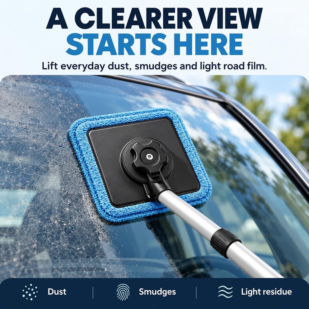 Dual Magnetic Car Windshield Cleaner, Dual Side Car Glass Cleaner, 1 Set
