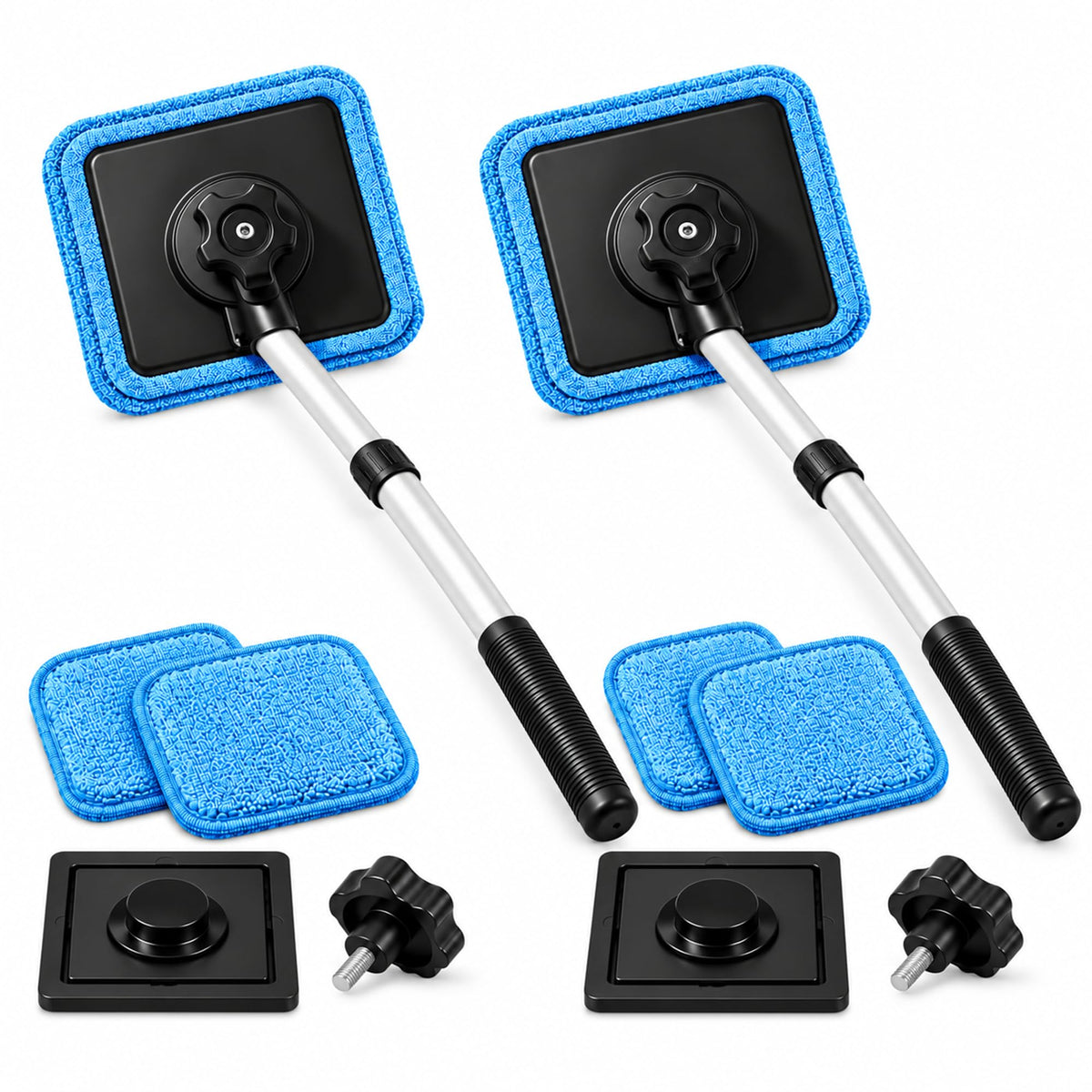 Dual Magnetic Car Windshield Cleaner, Dual Side Car Glass Cleaner, 1 Set