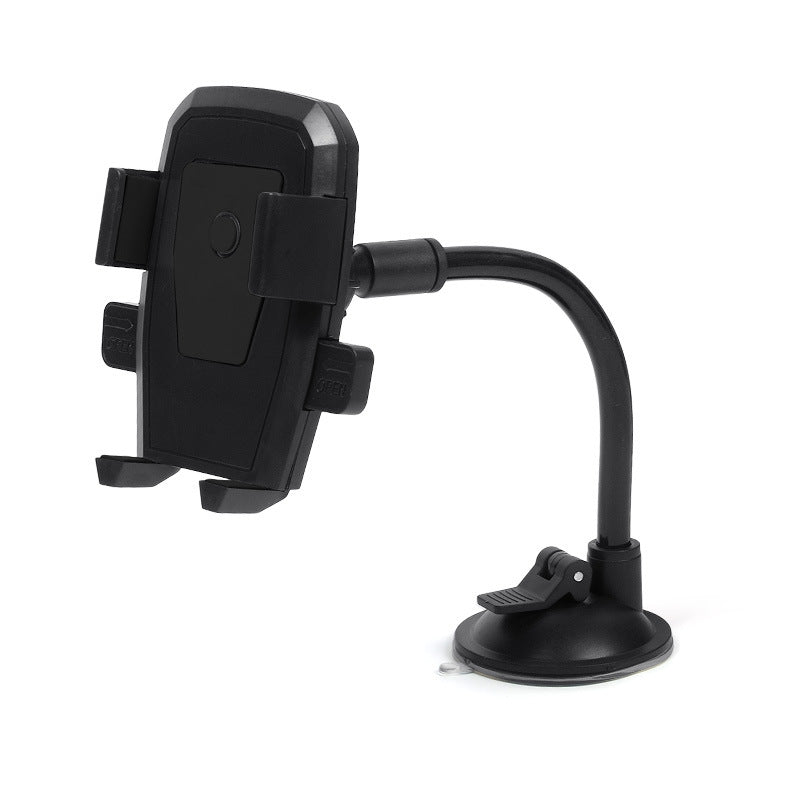 Windshield Hose Style Car Phone Holder Suction Cup Mount Center Console Phone Bracket