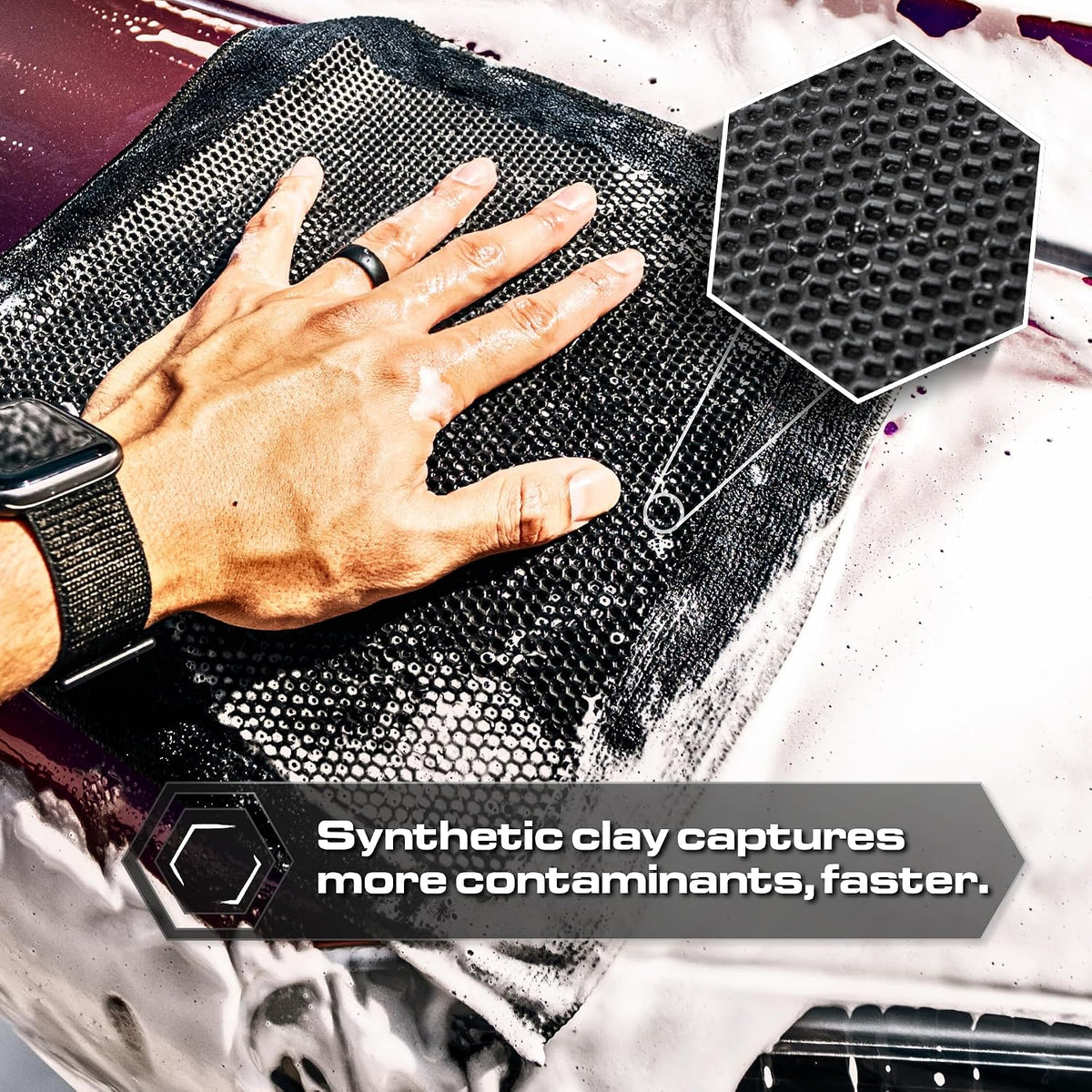 Synthetic Clay Towel 12"x12" - Clay Bar Alternative, Detailing