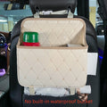 Quilted Car Seat Hanging Organizer & Trash Bag with Tissue Pocket