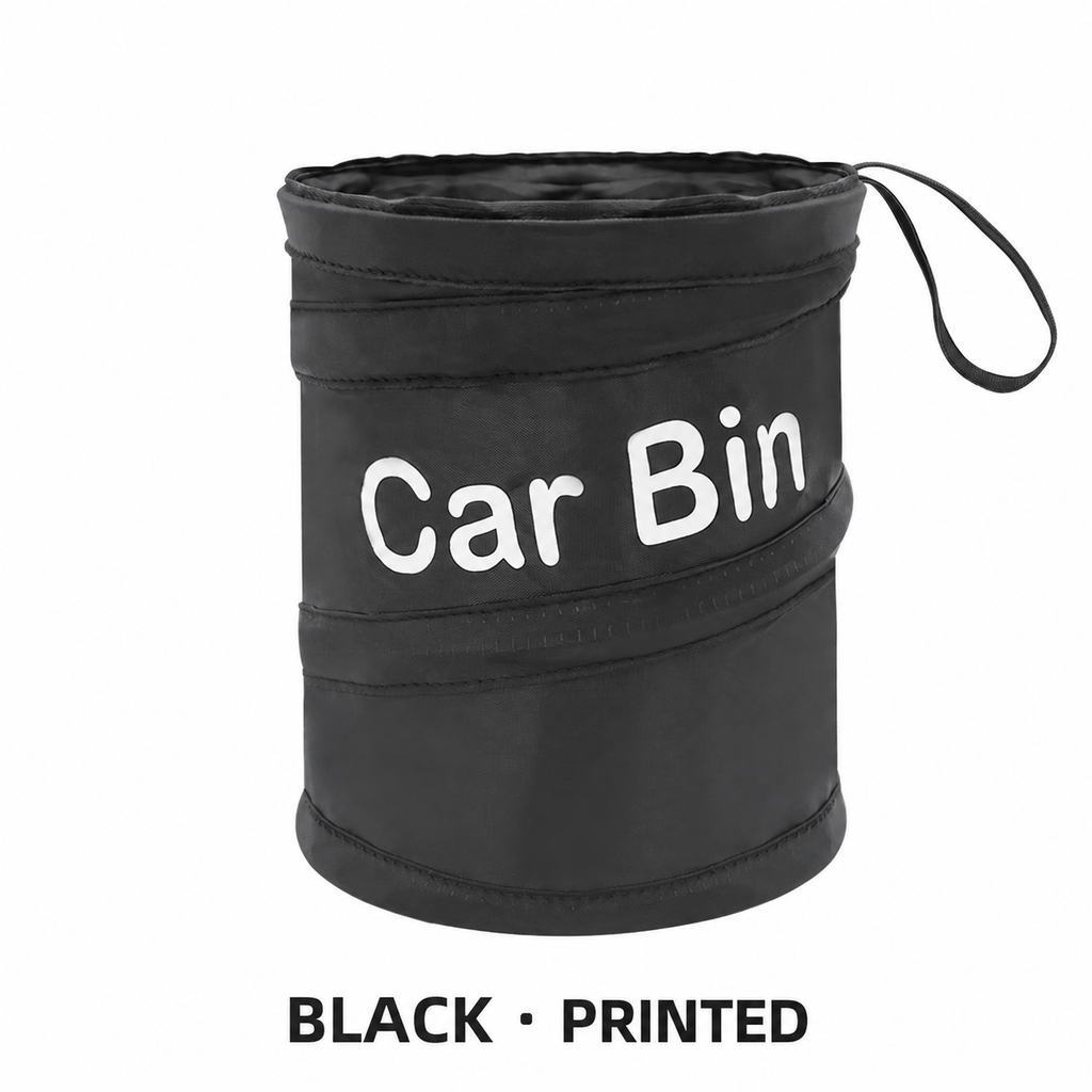 Collapsible Car Trash Can – Foldable In-Car Storage Bin for Front or Back Seats, Can Be Hung or Placed Upright